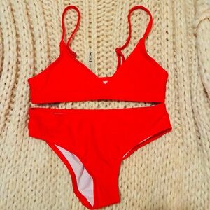 SHEIN Vibrant Red Bikini Set